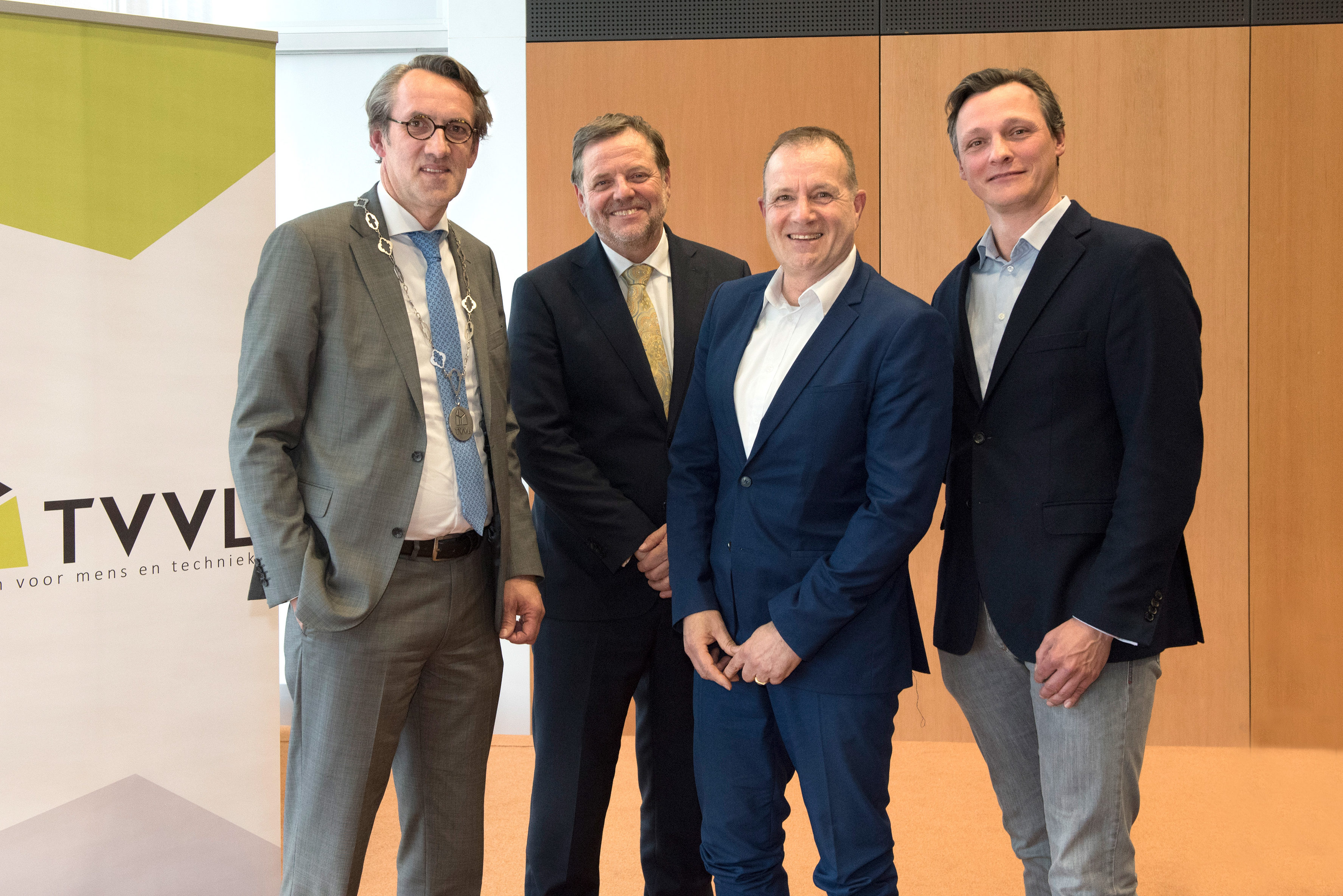 v.l.n.r.: Jaap Dijkgraaf, Henk Willem van Dorp, Joes van Asten en Jim Teunizen.