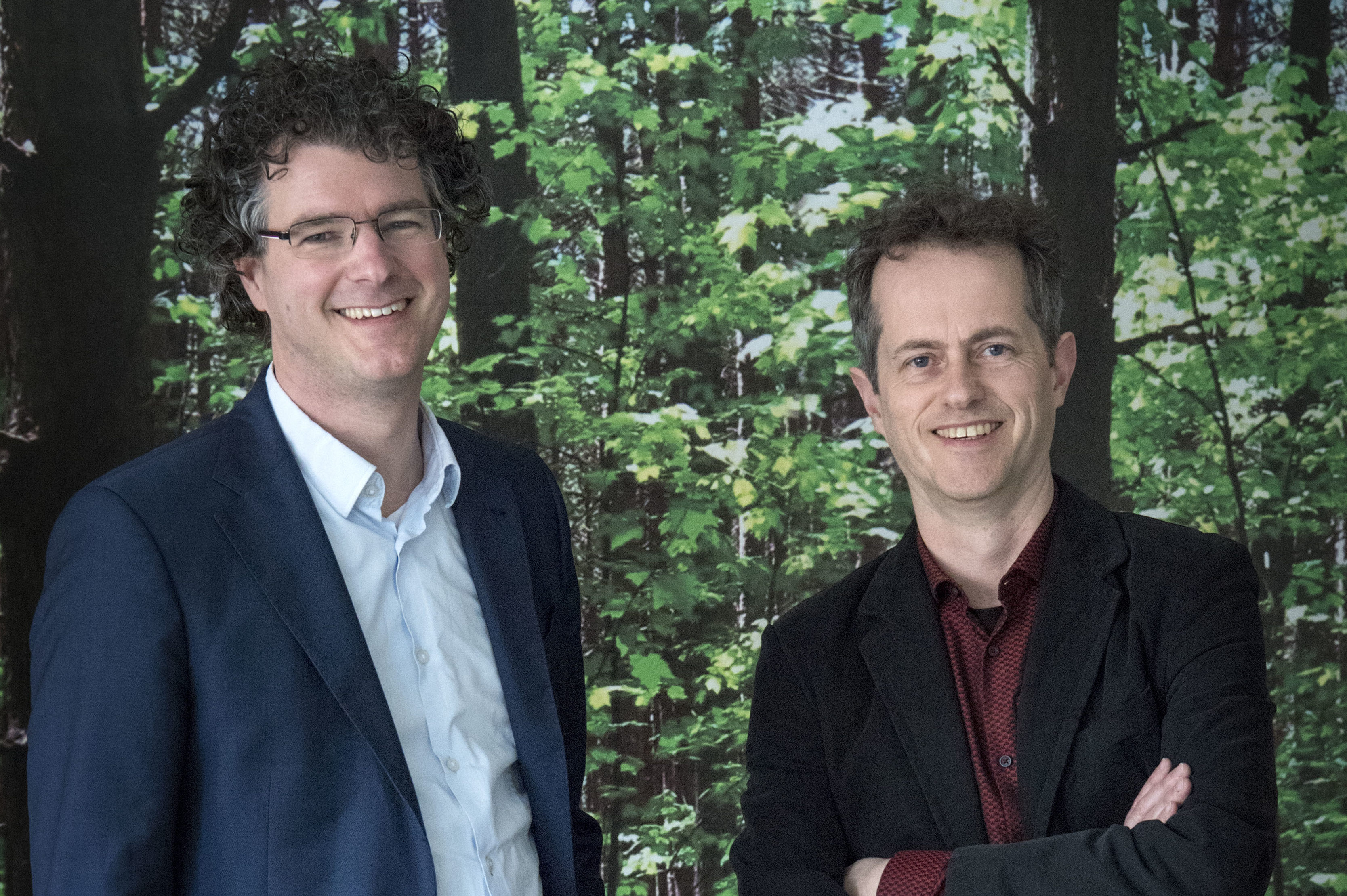 Johannus Burger (rechts) en Stefan van Uffelen, directieleden van Cooll Sustainable Energy. Foto: Frans Nikkels
