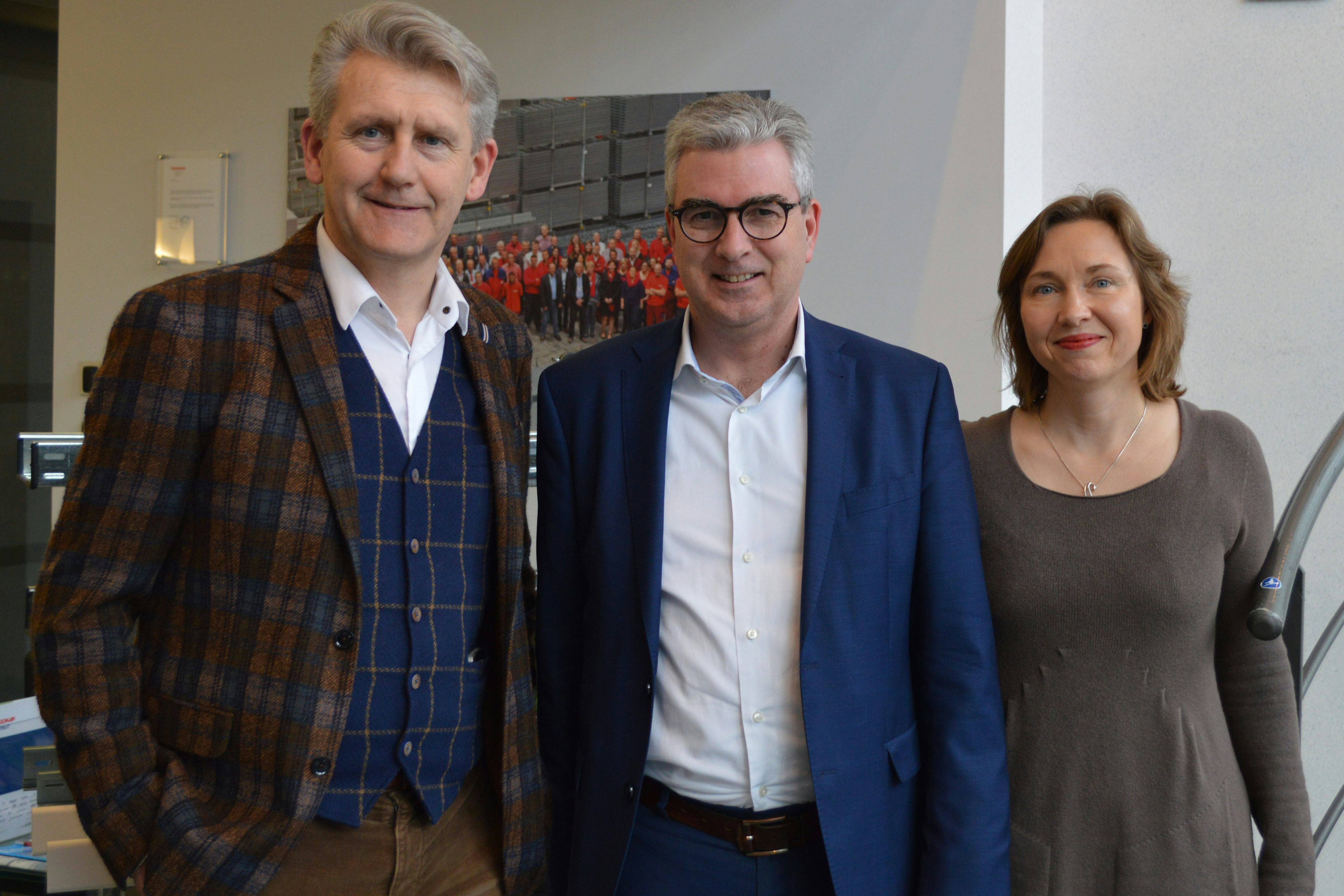 Vlnr. Gino Declercq, Jan Bosquet en Eef Tuerlinckx.