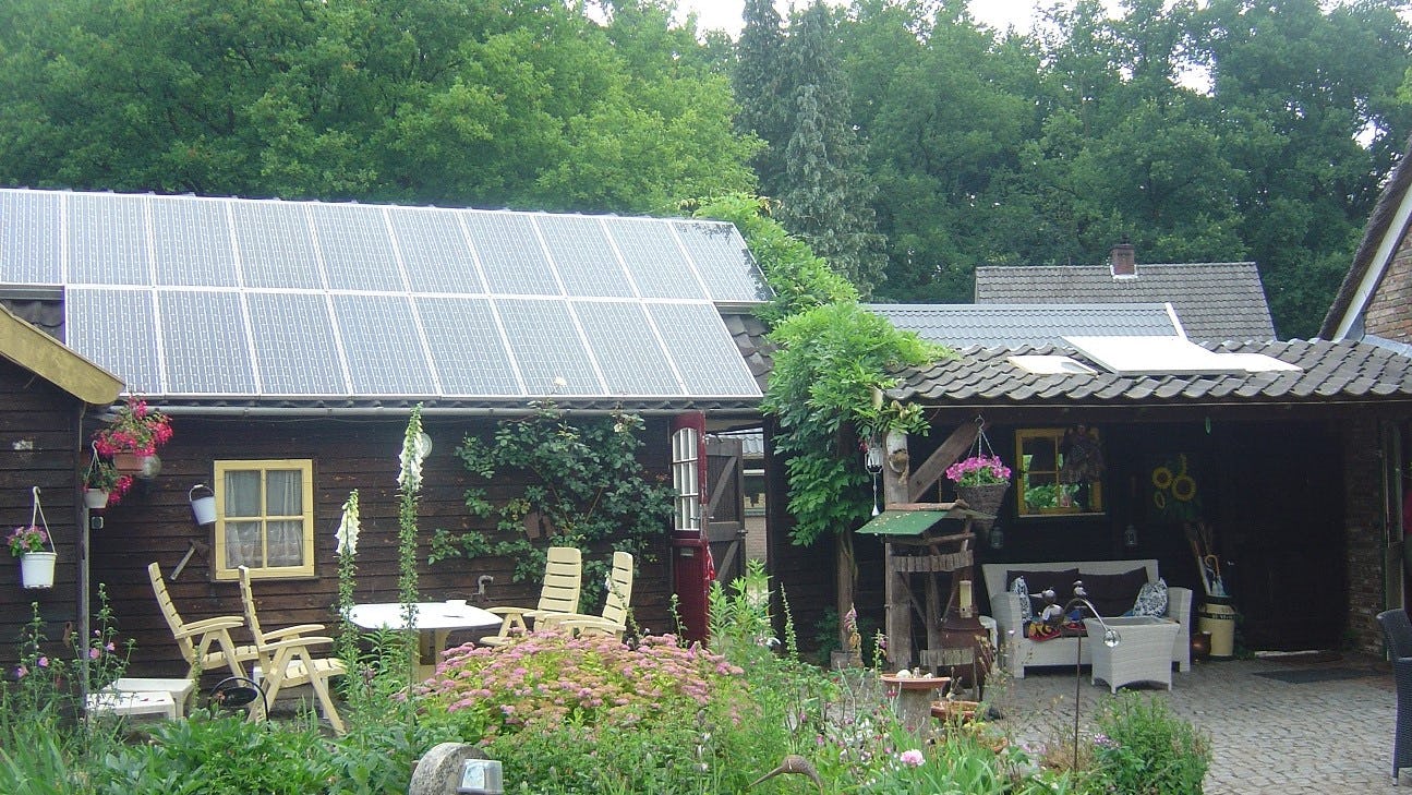 De oudere pv-systemen.