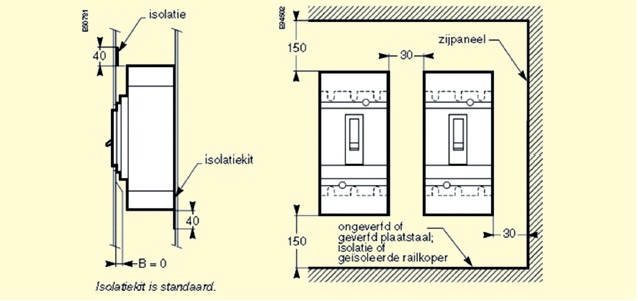 Voorbeeld montage instructie van een schakelcomponent.