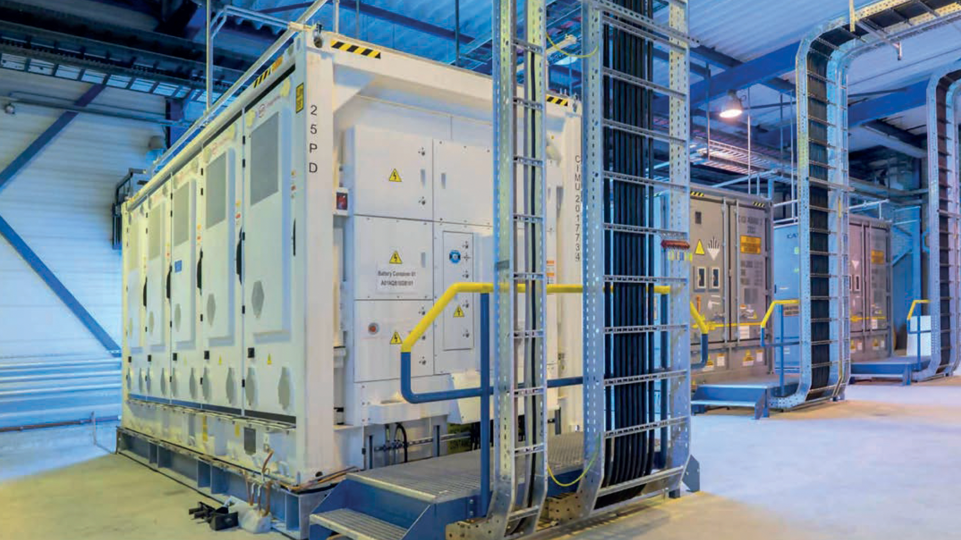 Batterijsysteem van RWE in Moerdijk, foto Energy Storage Nederland