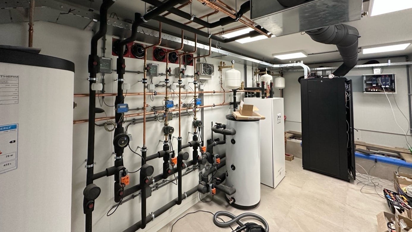 De technische ruimte van woning DC Muzen.