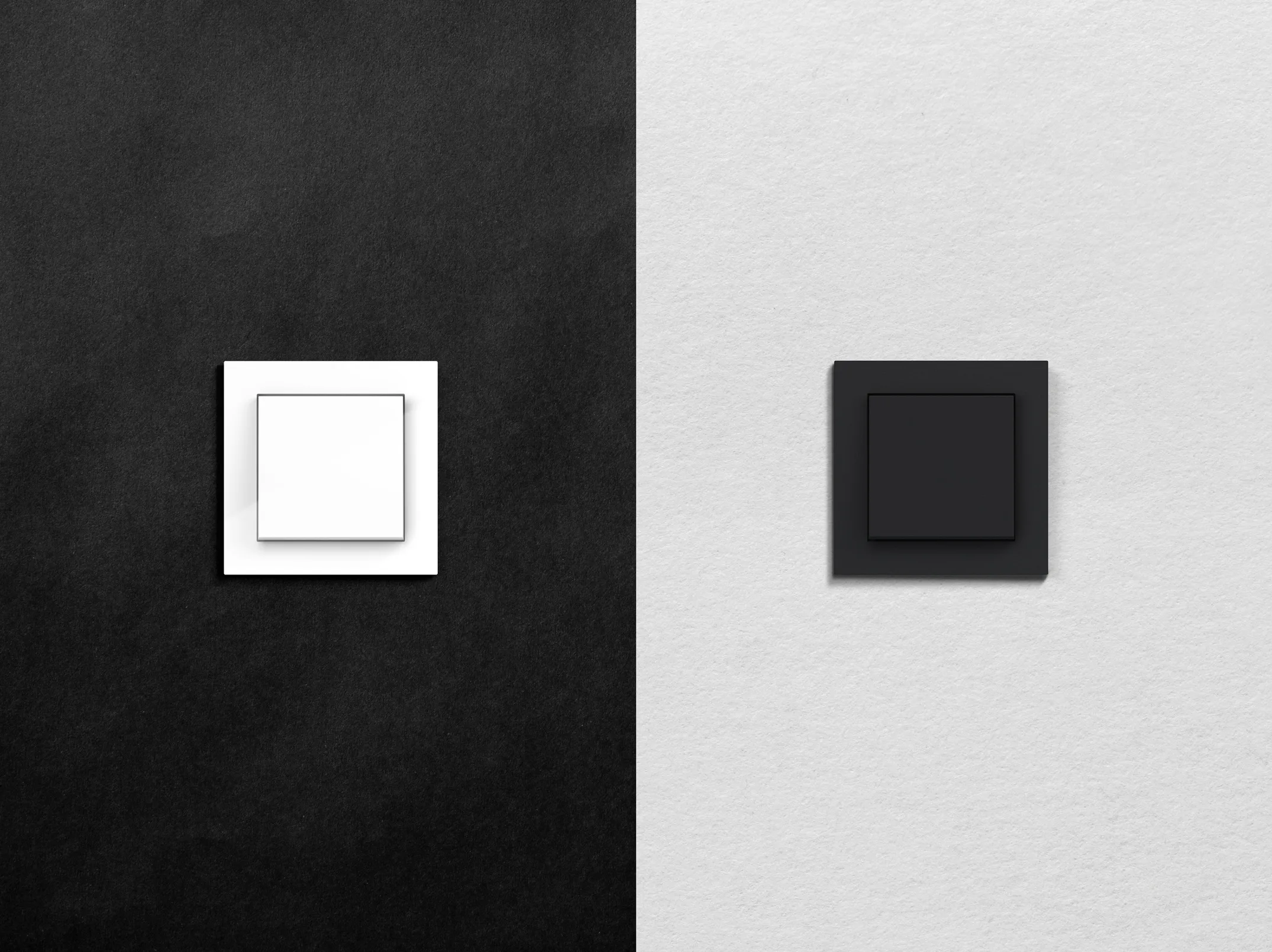 Afdekramen, schakelaars en wandcontactdozen en zijn uitwisselbaar in alle afwerkingen, vormen en functies binnen het 55x55 mm platform, zodat je ze eenvoudig kunt combineren.